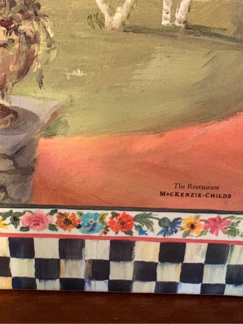 McKenzie Childs set of 4 rare placemats Maclachlan series